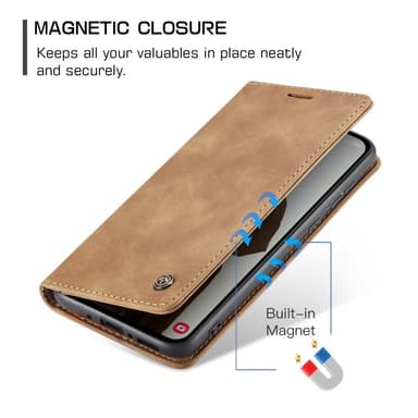 CASEME Plånboksfodral Samsung Galaxy A35 5G - Brun
