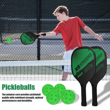 Pickle Ball Racket Set Paddle Kit 2 racketar 4 Pickle Bollar