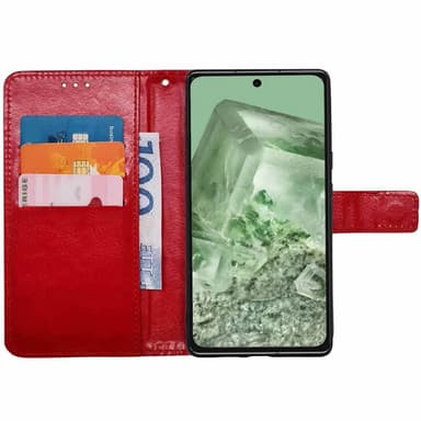 Plånboksfodral 3-kort Google Pixel 8a - Röd