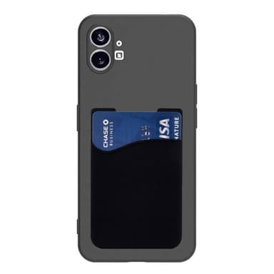 Silikon skal med korthållare Nothing Phone (1) - Svart