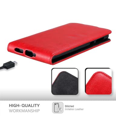Motorola MOTO G6 Flipfodral Skal (Röd)