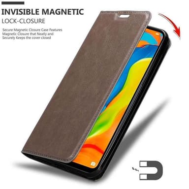 Huawei P30 LITE Plånboksfodral Skal (Brun)