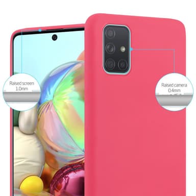 Samsung Galaxy A71 5G Skal Fodral Case (Röd)