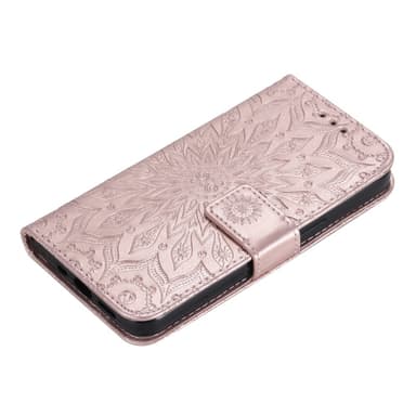 SKALO iPhone 15 Pro Max Mandala Plånboksfodral - Roséguld