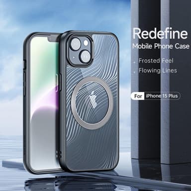 DUX DUCIS iPhone 15 Plus Aimo Series Magnetring Skal - Svart
