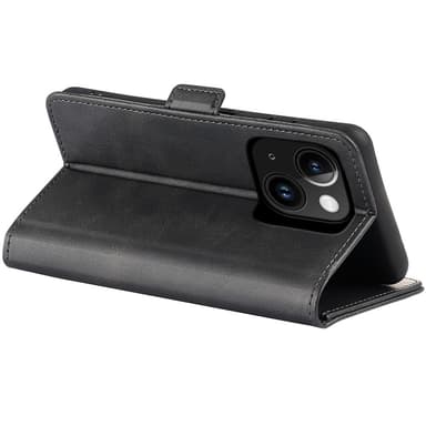 SKALO iPhone 15 Plus Premium Plånboksfodral - Svart