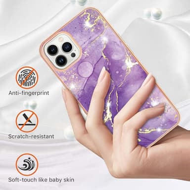 SKALO iPhone 15 Pro Max Marmor TPU-skal - Motiv 2