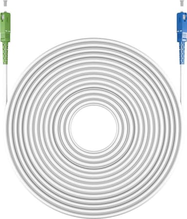 Goobay Fiberoptisk kabel (FTTH), Singlemode (OS2) White, vit (Simplex)