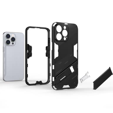 SKALO iPhone 15 Pro Max Armor Hybrid BIBERCAS Skal - Svart