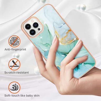 SKALO iPhone 15 Pro Max Marmor TPU-skal - Motiv 5