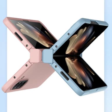 SKALO Samsung Z Fold5 Skin-touch Fold Skal - Rosa