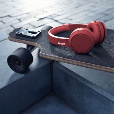 On-ear Bluetooth Hörlurar Röd