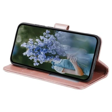 SKALO iPhone 15 Mandala Plånboksfodral - Roséguld