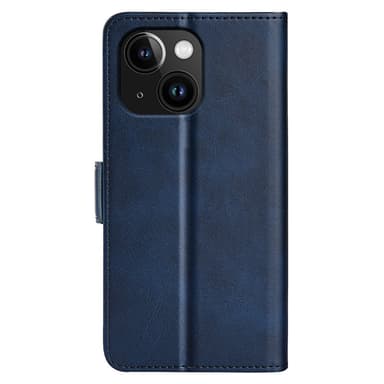 SKALO iPhone 15 Plus Premium Plånboksfodral - Blå