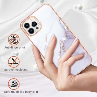 SKALO iPhone 15 Pro Max Marmor TPU-skal - Motiv 4