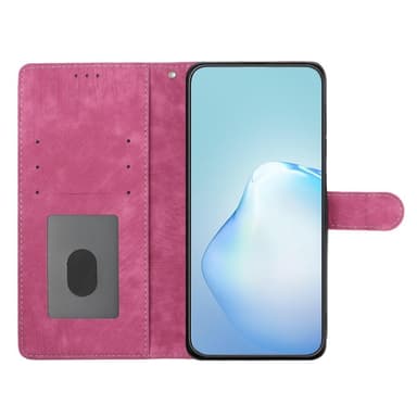 SKALO iPhone 15 Pro Max Plånboksfodral i PU-Läder - Cerise