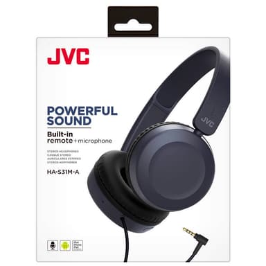 JVC Hörlur HAS31 On-Ear Blå