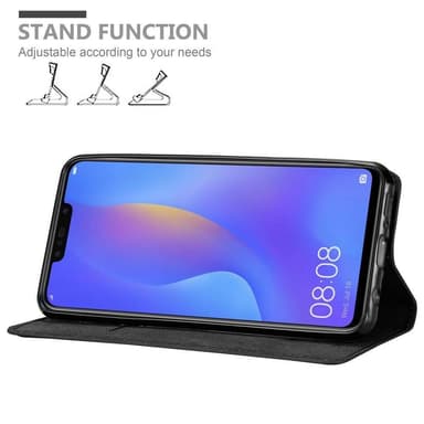 Samsung Galaxy J4 PLUS Plånboksfodral Skal (Svart)