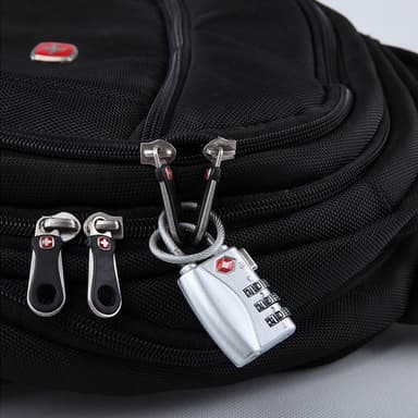 Hänglås Kombinationshänglås bagage TSA - Svart