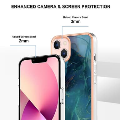 SKALO iPhone 15 Marmor TPU-skal - Motiv 6