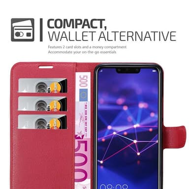 Huawei MATE 20 LITE Plånboksfodral Skal (Röd)