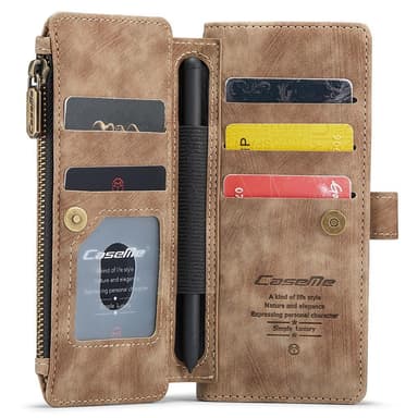 CaseMe Samsung Z Fold5 CaseMe Big Wallet Plånboksfodral - Brun