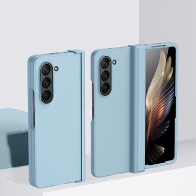 SKALO Samsung Z Fold5 Skin-touch Fold Skal - Turkos