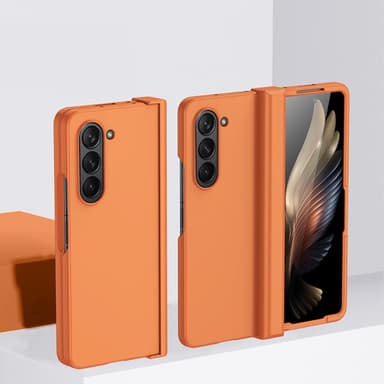 SKALO Samsung Z Fold5 Skin-touch Fold Skal - Orange