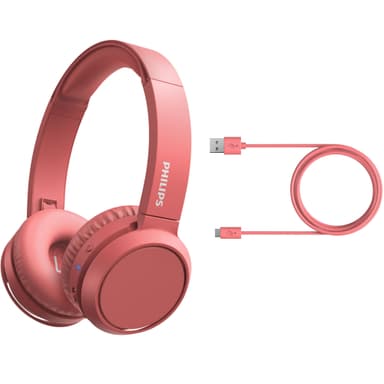 On-ear Bluetooth Hörlurar Röd