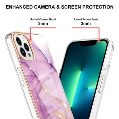 SKALO iPhone 15 Pro Max Marmor TPU-skal - Motiv 3