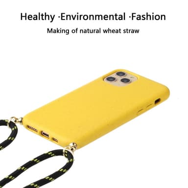 SKALO iPhone 15 Pro Max Mobilhalsband Skal - Gul