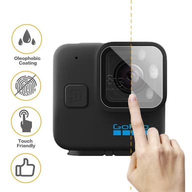 Linsskydd härdat glas anti-repor klar Transparent GoPro 11 / GoPro 11