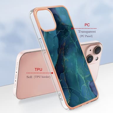 SKALO iPhone 15 Marmor TPU-skal - Motiv 6