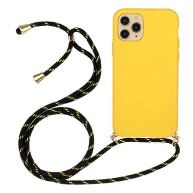 SKALO iPhone 15 Pro Max Mobilhalsband Skal - Gul