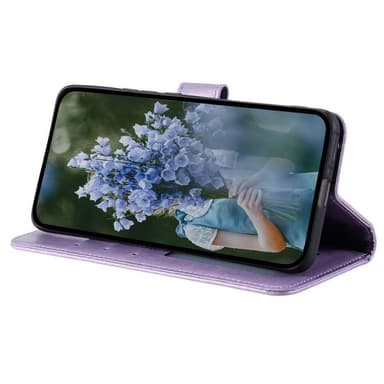 SKALO iPhone 15 Pro Mandala Plånboksfodral - Lila