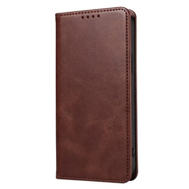 SKALO iPhone 15 Pro Max Premium Plånboksfodral - Brun