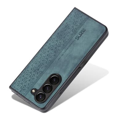 SKALO Samsung Z Fold5 AZNS PU-Läder Skal - Grön