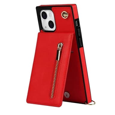 Zipper necklace case Apple iPhone 15 - Röd