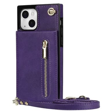 Zipper necklace case Apple iPhone 15 - Lila