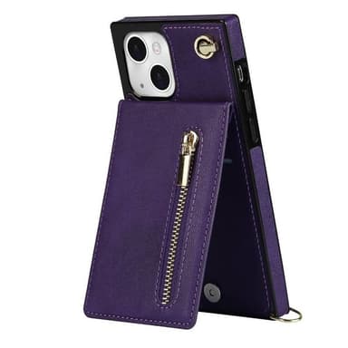Zipper necklace case Apple iPhone 15 - Lila