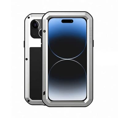 LOVE MEI Powerful skal Apple iPhone 15 - Silver