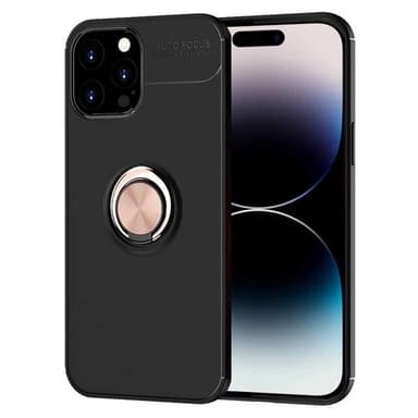 Slim Ring skal Apple iPhone 15 Pro - Svart/rosé