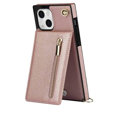 Zipper necklace case Apple iPhone 15 Plus - Rosè