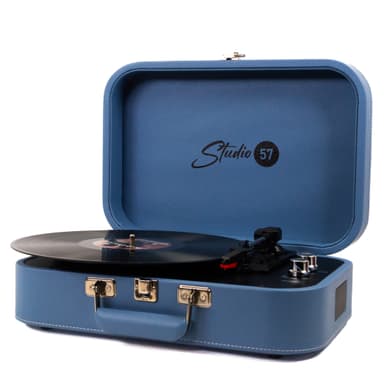 Studio 57 Mellow skivspelare (blå)