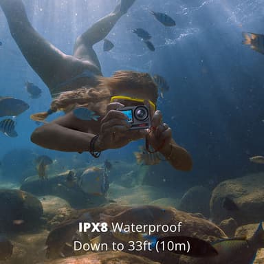 AKASO Brave 8 4K/60fps 48MP actionkamera, 10m IPX8 vattentät