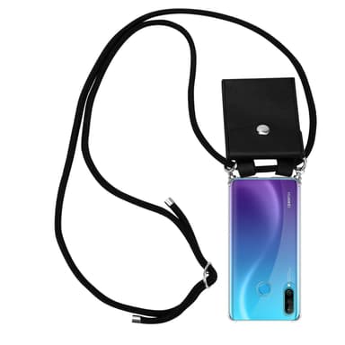 Huawei P30 LITE Skal Fodral Kedja (Svart)