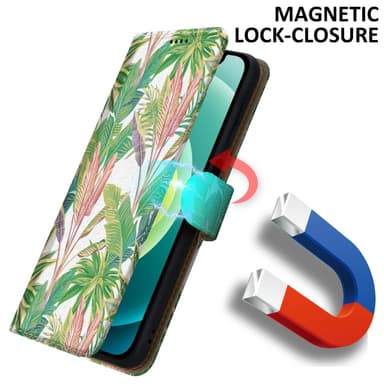 iPhone 12 MINI Plånboksfodral Skal (Grön)