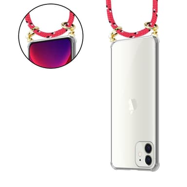 iPhone 12 MINI Skal Fodral Kedja (Rosa)