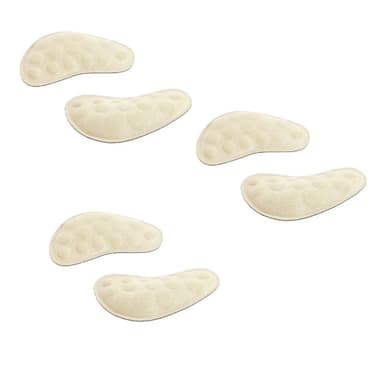 Skogrepp på nedre häl sätter in hälskydd halkfria 3 par Beige