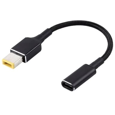 PD 100W 18.5-20V Square Pin till USB Typ-C Adapter Lenovo